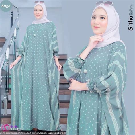 Jual Grosir Daster Claudya Kaftan Rayon Paula Kaftan Bara Kaftan