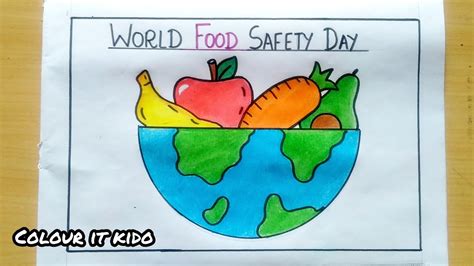 World Food Safety Day Poster Drawing Safer Food Better Health Poster