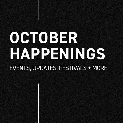 October Happenings: Events, Updates, Festivals & More – Vydia