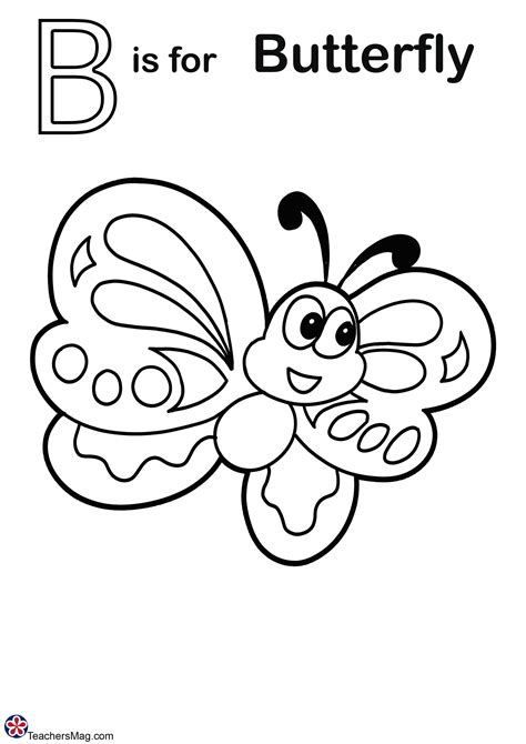 Letter B Free Coloring Pages TeachersMag