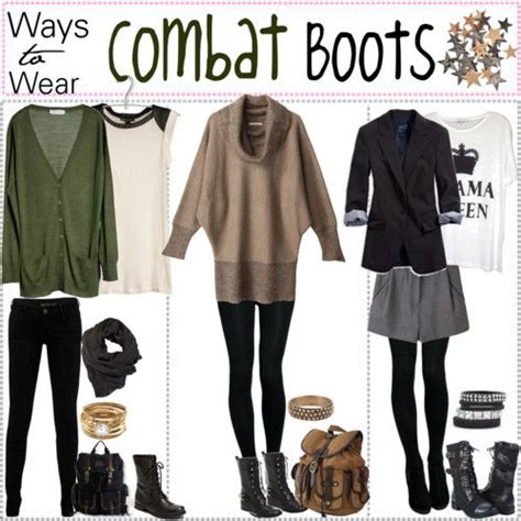 Outfits To Wear With Boots Ways To Wear Combat Boots Polyvore