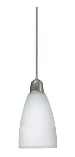 Lampara Colgante 1 Luz Cilindro Vidrio Platil Apto Led E27