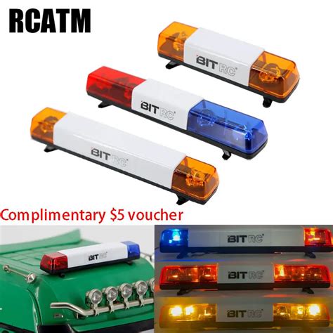 BITRC LED Rotating Warning Lights For 1 14 Tamiya RC Truck Scania 770S