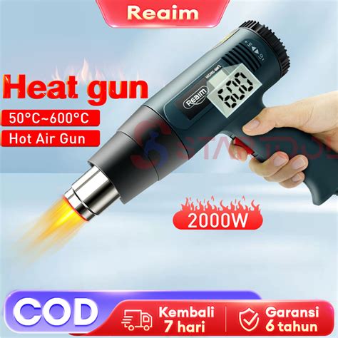 Jual REAIM Heat Gun Hot Air Gun Hot Gun 2000W Electric Alat Pemanas