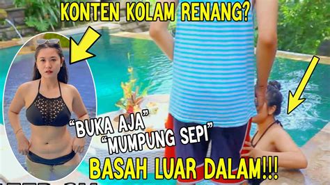 MAIN DI KOLAM RENANG BIKIN BASAH LUAR DALAM YouTube