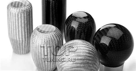 Универсальная ручка КПП Карбон 3D Balls