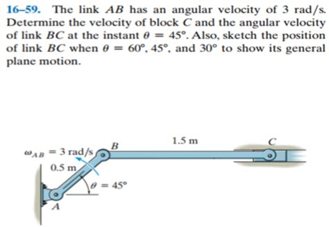 Homework Absolute Motion Analysis Relative Motion Analysis