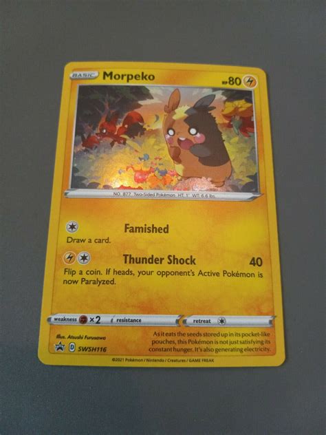 Pok Mon Tcg Morpeko Swsh Black Star Promo Swsh Holo Promo Values Mavin