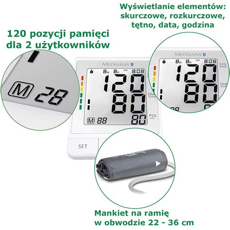 Ciśnieniomierz naramienny Medisana BU 530 Connect z Bluetooth precyzja