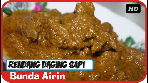 Resep Rendang Daging Sapi Enak Empuk Resep Masakan Tradisional