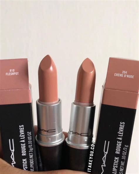 45 Mac Lipstick Shades You Should Own Mac Fleshpot Vs Creme D Nude I Take You Haircuts