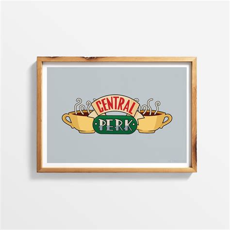 Central Perk Logo Friends Tv Show Printable Wall Art Poster Print Etsy