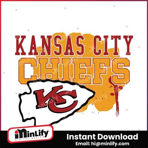 Nfl Kansas City Chiefs Football Logo Svg Minlify