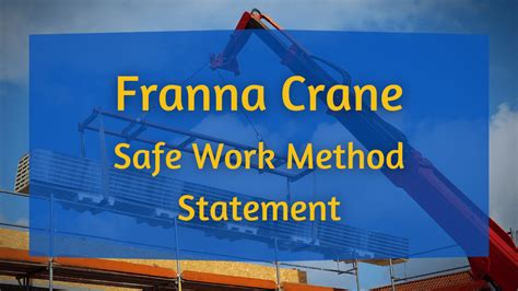 franna crane swms  slewing crane work safety qld