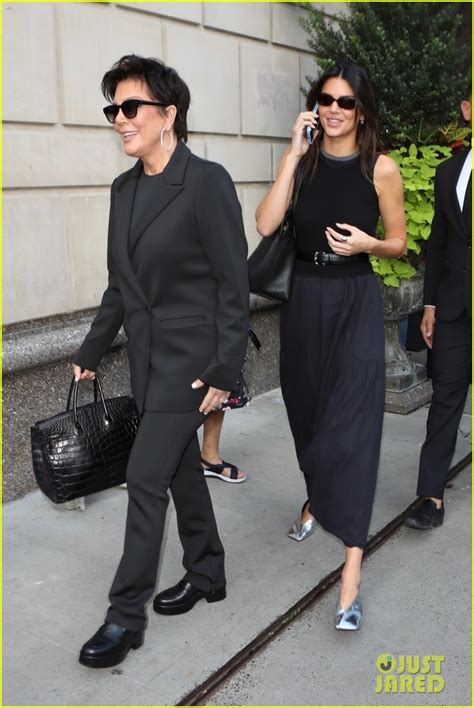 Kendall Jenner And Mom Kris Keep Busy In Nyc During New York Fashion Week