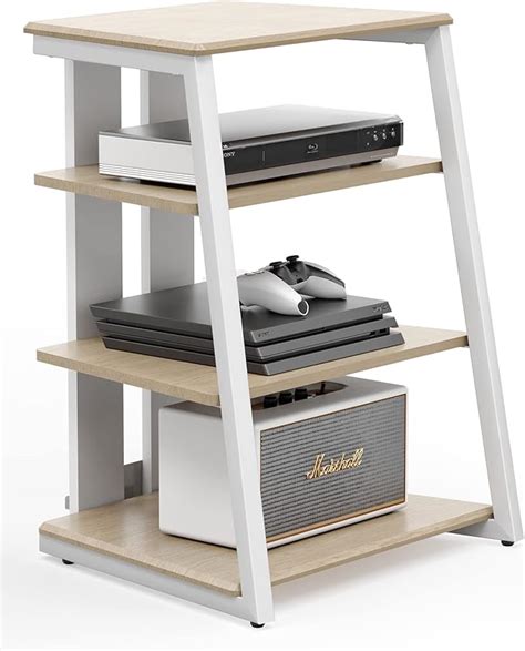 FITUEYES Design HiFi Rack Aus Holz Stahl HiFi Regal Mit