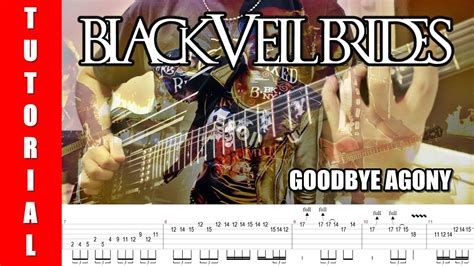 Black Veil Brides Goodbye Agony Solo Tutorial Tabs Youtube