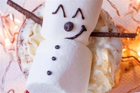 Christmas Snowman Hot Chocolate Hungry Healthy Happy