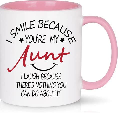 Amazon Wenssy Aunt Gifts Mug I Smile Because You Are My Aunt Mug