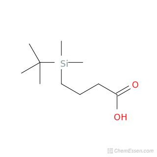 4 Tert Butyldimethylsilyl Butanoic Acid Structure C10H22O2Si Over