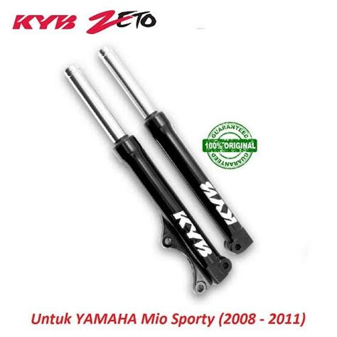 Jual Shockbreaker Shock Depan Yamaha Mio Sporty Kyb Zeto Original Hitam