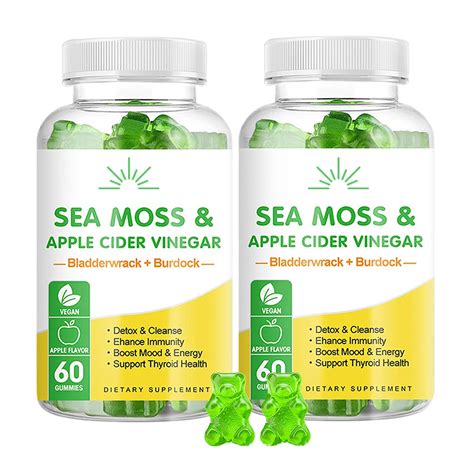 Turmeric Green Tea Cranberry Sea Moss Gummies Giant Horny Goat Weed