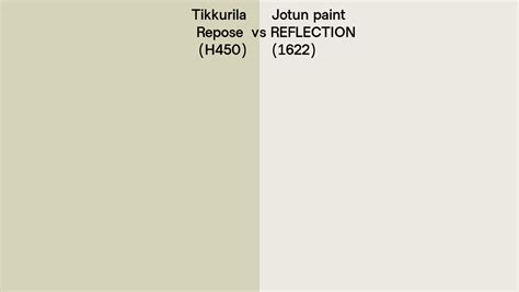 Tikkurila Repose H Vs Jotun Paint Reflection Side By Side