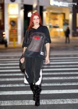 Julia Fox Sexy Flashes Her Hot Tits At The Willy Chavarria Fashion Show In New York City Aznude