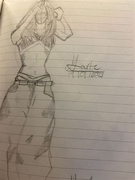 Baggy Pants Downtown Girl Drawing