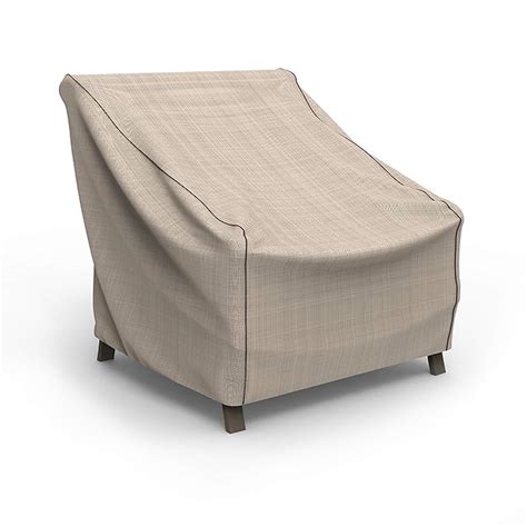 Amazon.com : EmpirePatio Tan Tweed Patio Chair Cover, Extra Large ...