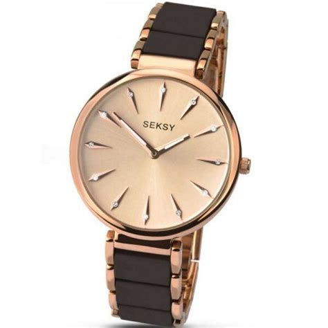 Sekonda Seksy Ladies Watch with Rose Gold Dial and Brown 2215 | eBay UK