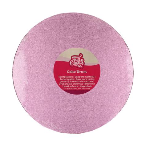 Cake Drum Rond Cm Roze Fun With Cakes