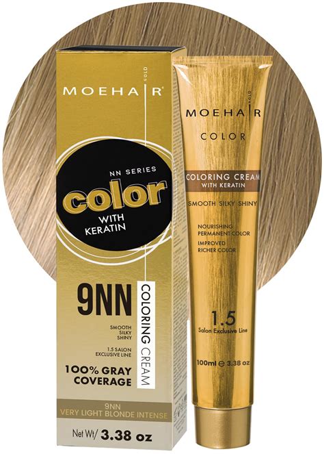 Amazon MOEHAIR 9NN Permanent Hair Color Very Light Blonde