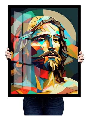 Quadro Decorativo Jesus Cristo Oração Moldura Lisa Elo7