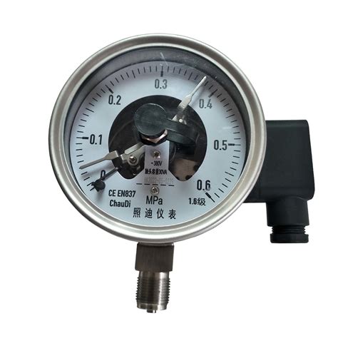 Bourdon Tube Pressure Gauge With Switch Electrical Contact China