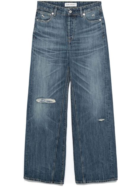 OUR LEGACY Treble Cut Jeans Blue FARFETCH