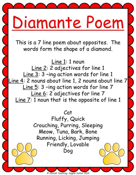 Diamante Poem For Kids | Sitedoct.org