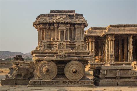 history  stone chariot  hampi  masterpiece  stone  stone