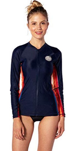 Rip Curl Rip Curl Womens Moontide Front Zip Long Sleeve Uv Surf Top