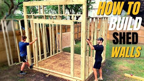 How To Frame Shed Walls Complete Diy Lean To Shed Wall Framing Guide