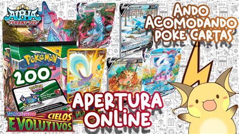 Apertura Booster Evolving Skies Online Ando Acomodando Youtube