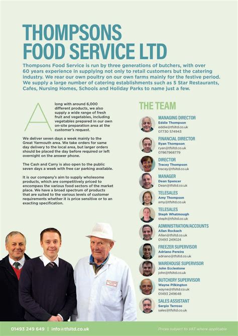 Thompsons Food Service - Summer Brochure 2023 by squarehost - Issuu