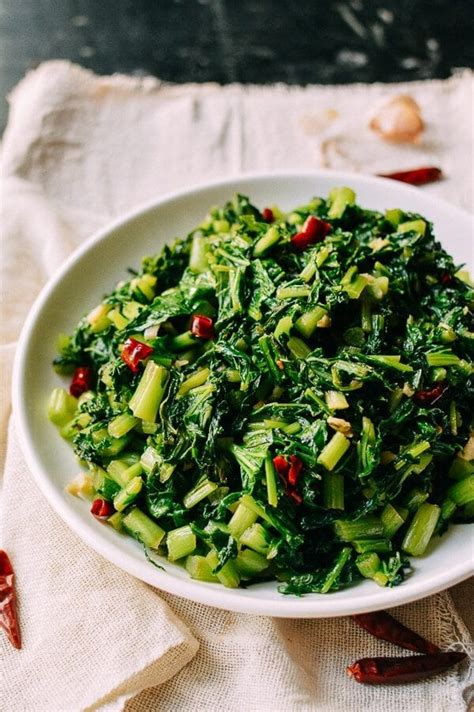 Stir Fried Chinese Mustard Greens Xuelihong Chinese Mustard Greens