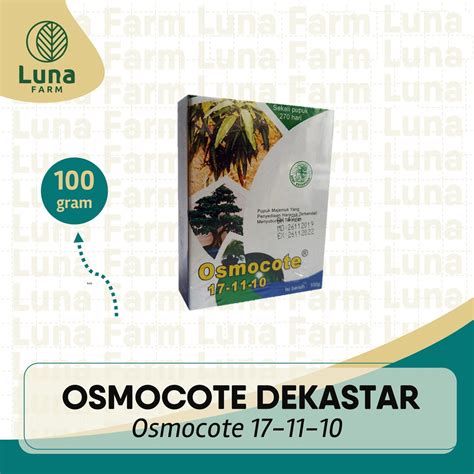 Jual Pupuk Majemuk Osmocote Dekastar NPK 17 11 10 Isi 100 Gram Slow