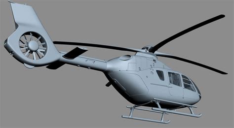 Airbus Helicopter H135 - Eurocopter EC135 with Cockpit and Interior 3D ...