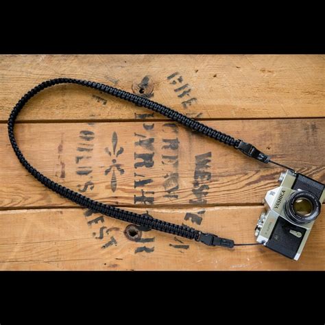 Braided Camera Strap Black Apmots Paracord Shoulder Sling Mirrorless