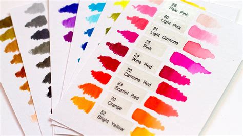 Kuretake Zig Clean Color Color Chart A Visual Reference Of Charts Chart Master