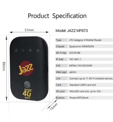 Nuovo Sbloccato 4G Jazz MF673 Punto Di Accesso 4g Grandado