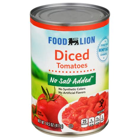 Save On Food Lion Tomatoes Diced No Salt Order Online Delivery Food Lion