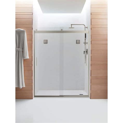 Kohler Levity 59 5 8 In X 74 In Semi Frameless Sliding Shower Door In